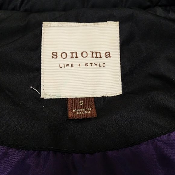 Sonoma Black Puffer Vest Size S‎ - Picture 2 of 5